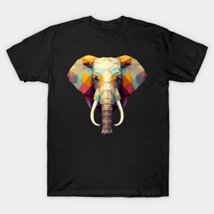 Majestic Elephant Head Poly T-Shirt